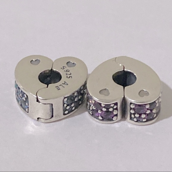 New Pandora Silver 925ALE Arcs of Love Multi color - Picture 2 of 5